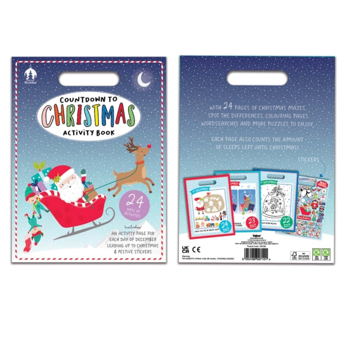 Tallon Activity Pack Christmas Countdown 12pk