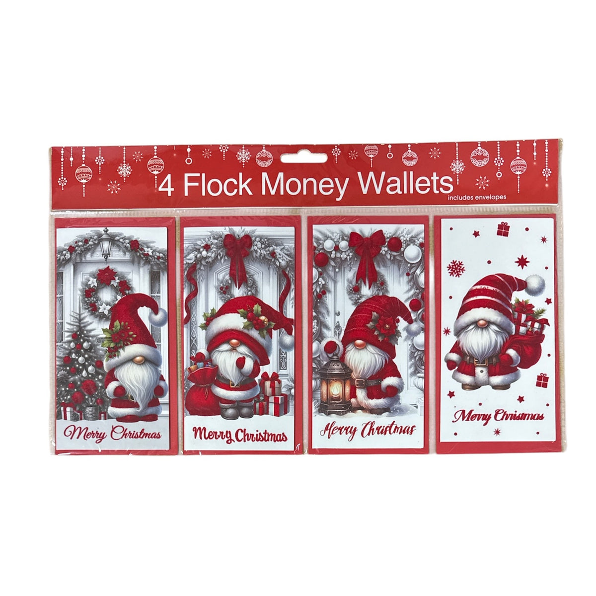 4pcs Velvet Money Wallet Christmas Gonk 12pk - Tiger Feet Ireland