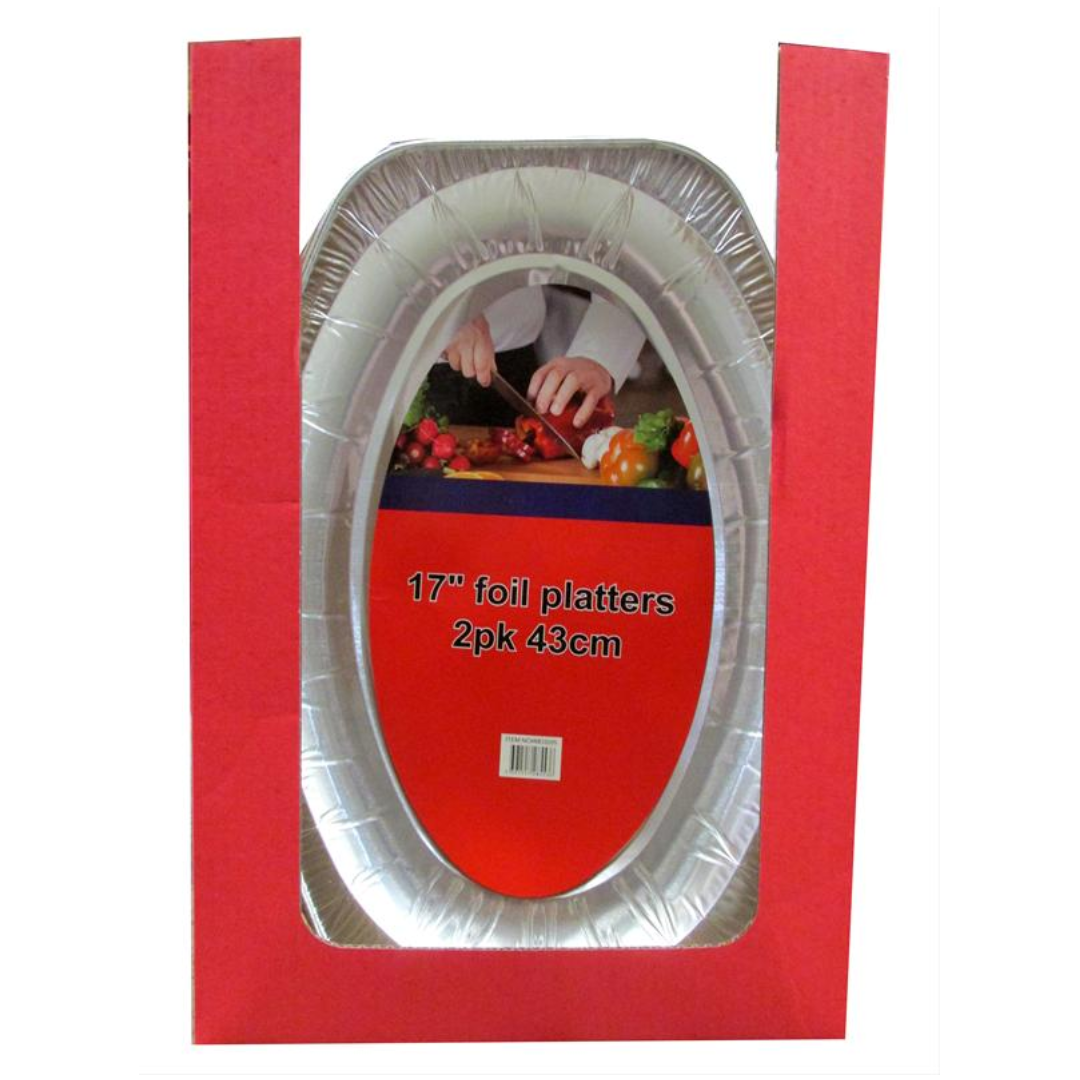 2pk Foil Food Platter 43cm - Tiger Feet Ireland