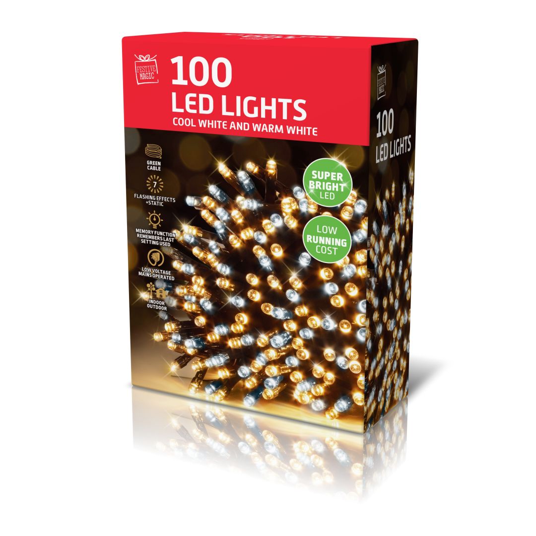 LED Lights 100 White-Warm White