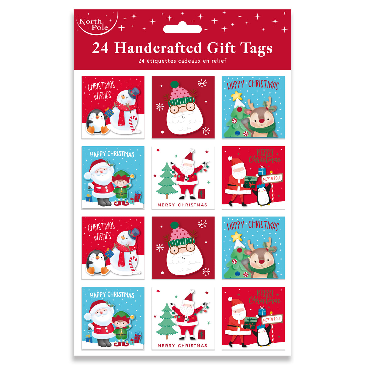 24pcs Cute Gift Tags Polybag 12pk - Tiger Feet Ireland