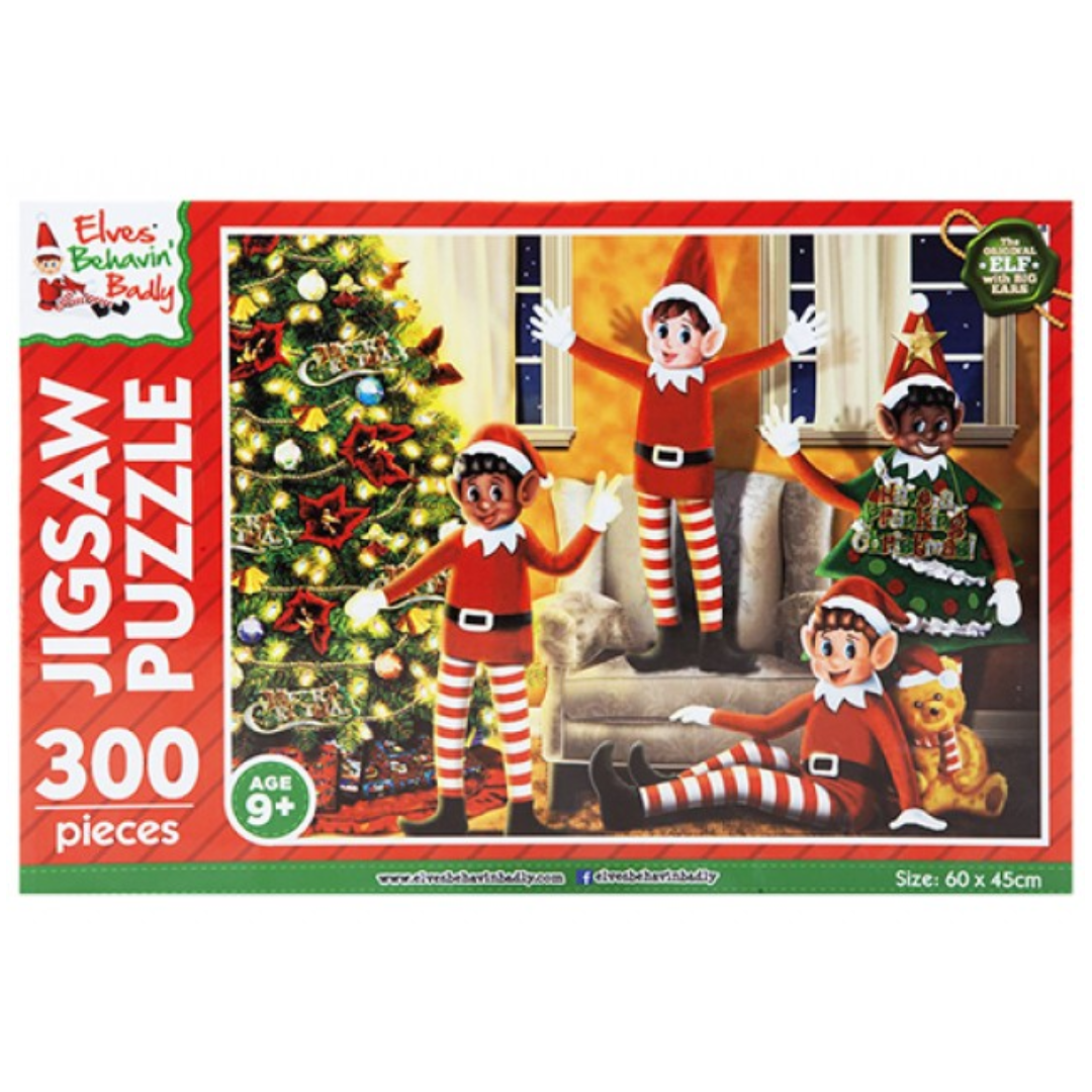 300Pc 60X45Cm Jumbo Puzzle Colour Box Elf
