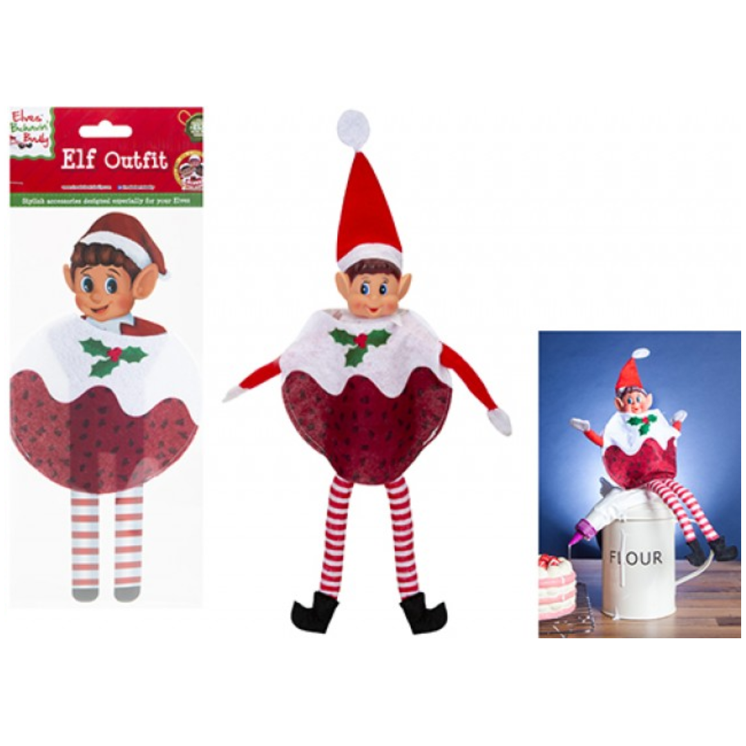 Elf Xmas Doll Pudding Outfit