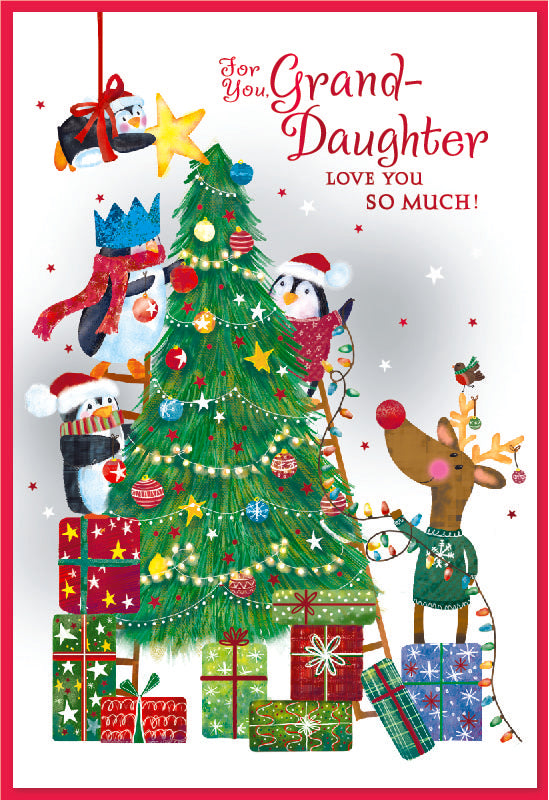 Simon Elvin 6pk Cards C50 Christmas Granddaughter - Tiger Feet Ireland