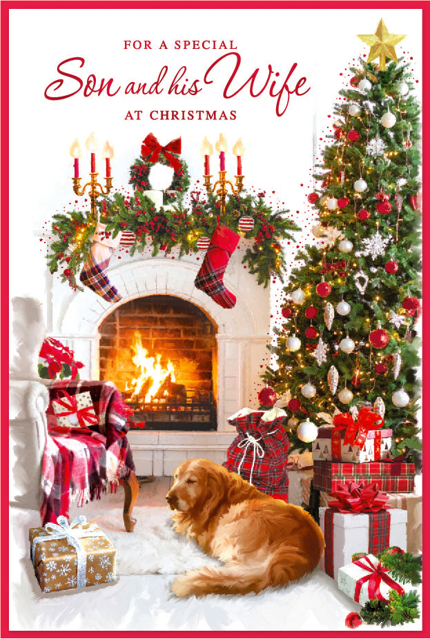 Simon Elvin 6pk Cards C50 Christmas Son & Wife - Tiger Feet Ireland