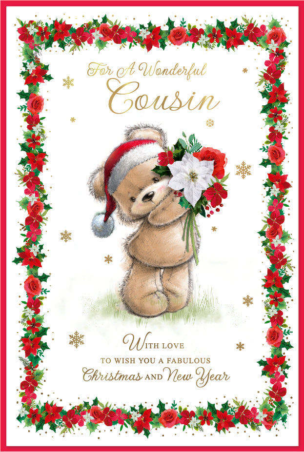 Simon Elvin 6pk Cards C50 Christmas Cousin - Tiger Feet Ireland