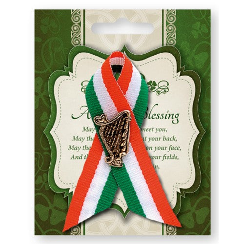6pk Ribbon Harp Saint Patrick's Day - Tiger Feet Ireland