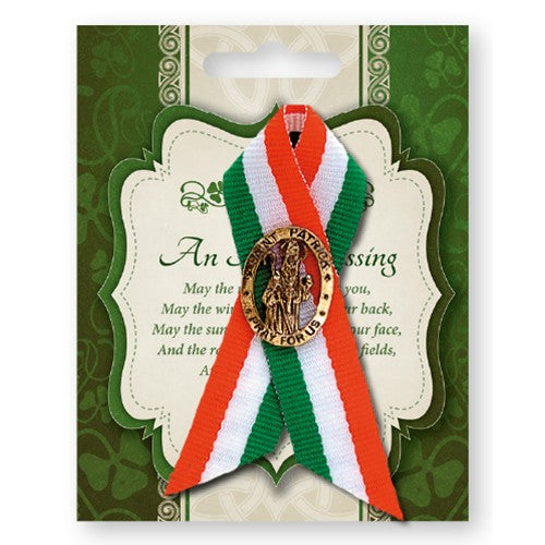 6pk Ribbon Patrick Brooch Saint Patrick's Day - Tiger Feet Ireland