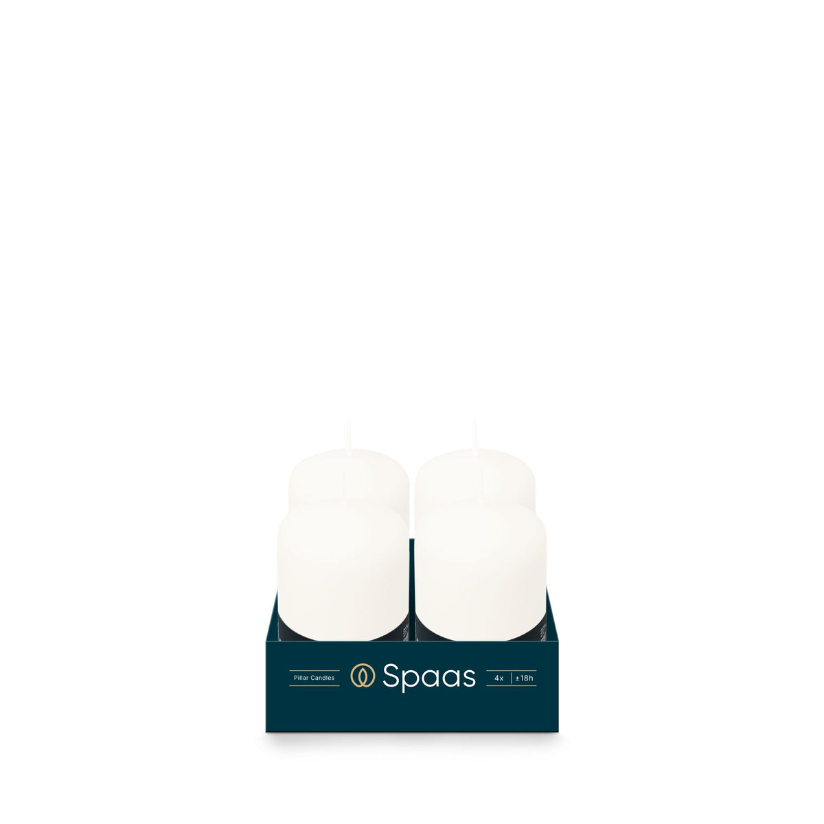 4pk Pillar Candle 50/80 White - Tiger Feet Ireland