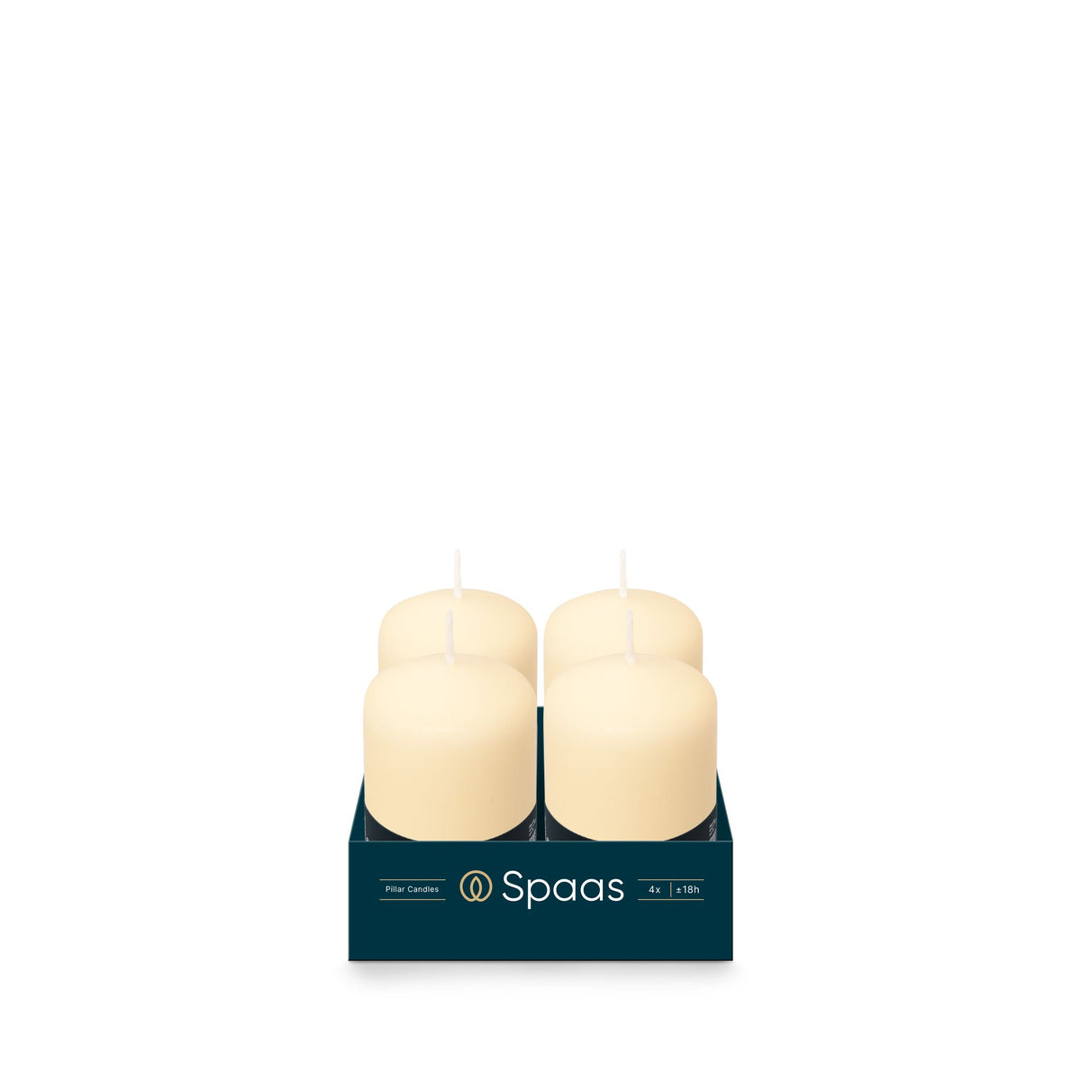 4pk Pillar Candle 50/80 Ivory - Tiger Feet Ireland