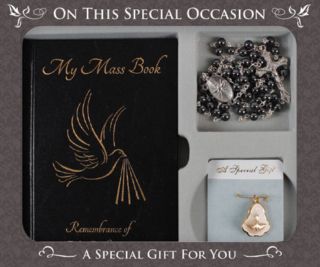 Confirmation Gift Set Book/Rosary/Brooch - Tiger Feet Ireland