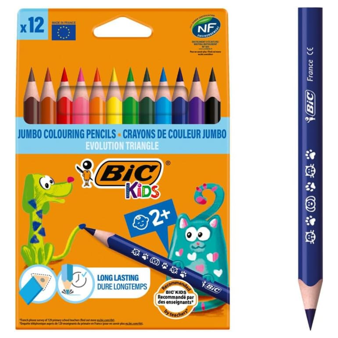 BIC Evolution Triangle Coloured Pencil - Tiger Feet Ireland