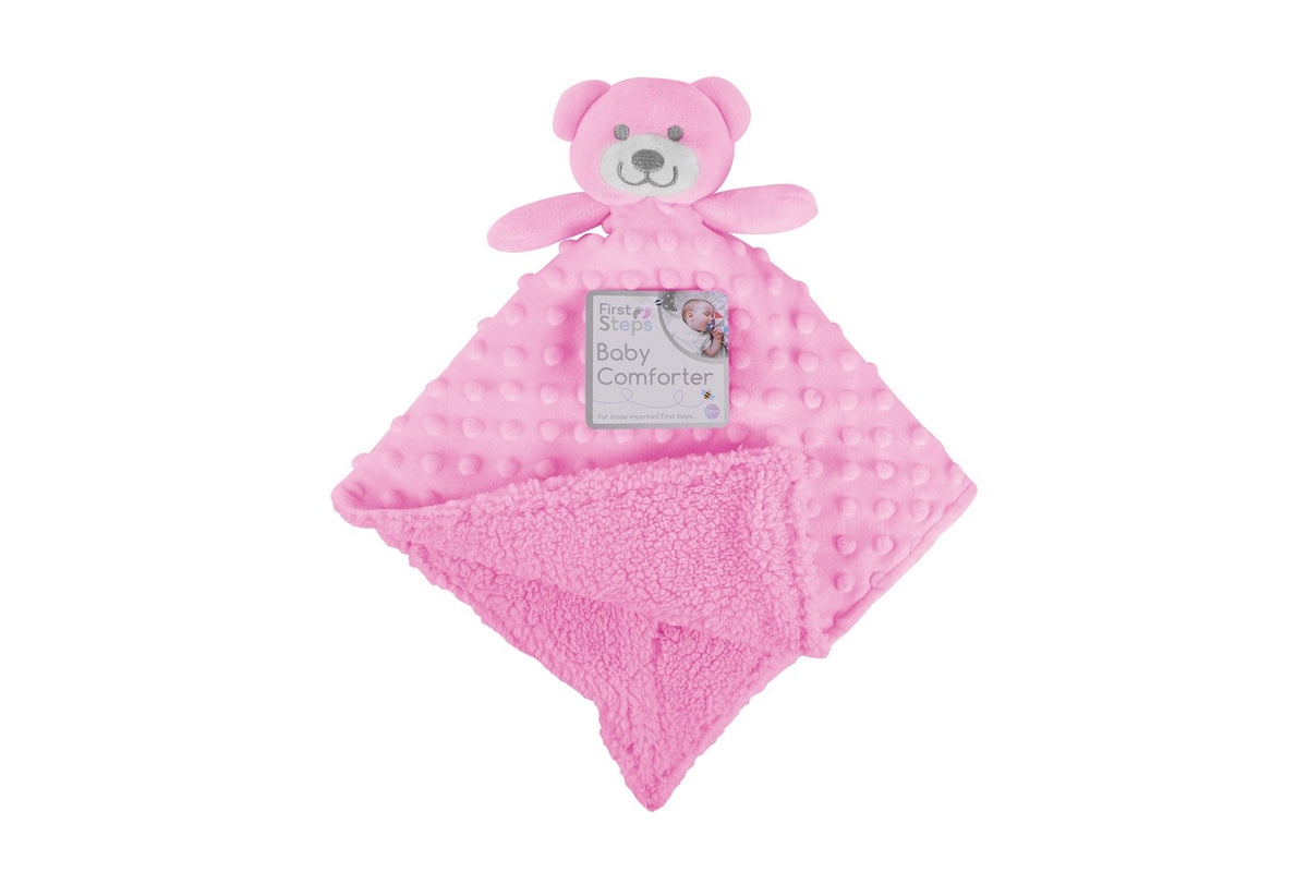 Double Sided Baby Comforter Blanket 30cm x 28cm - Tiger Feet Ireland