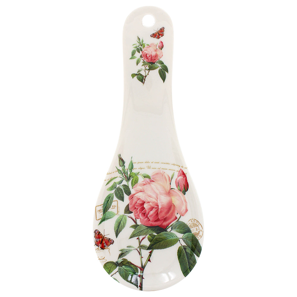 Redoute Rose Spoon Rest - Tiger Feet Ireland