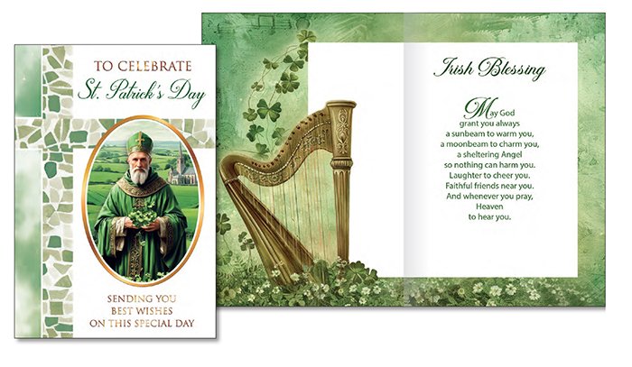 6pk Saint Patrick'S Day Card - Tiger Feet Ireland