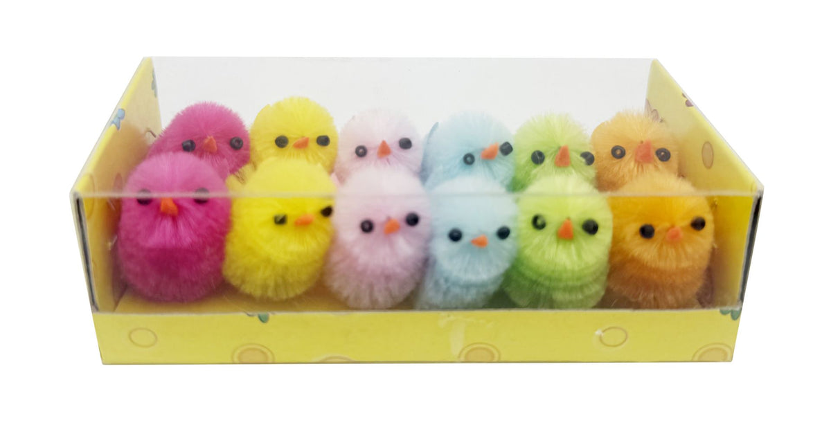 Easter Chicks Rainbow 3Cm 12Pk - Tiger Feet Ireland