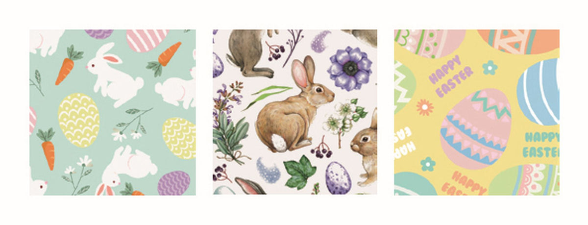 20pcs Easter Napkins Asst - Tiger Feet Ireland