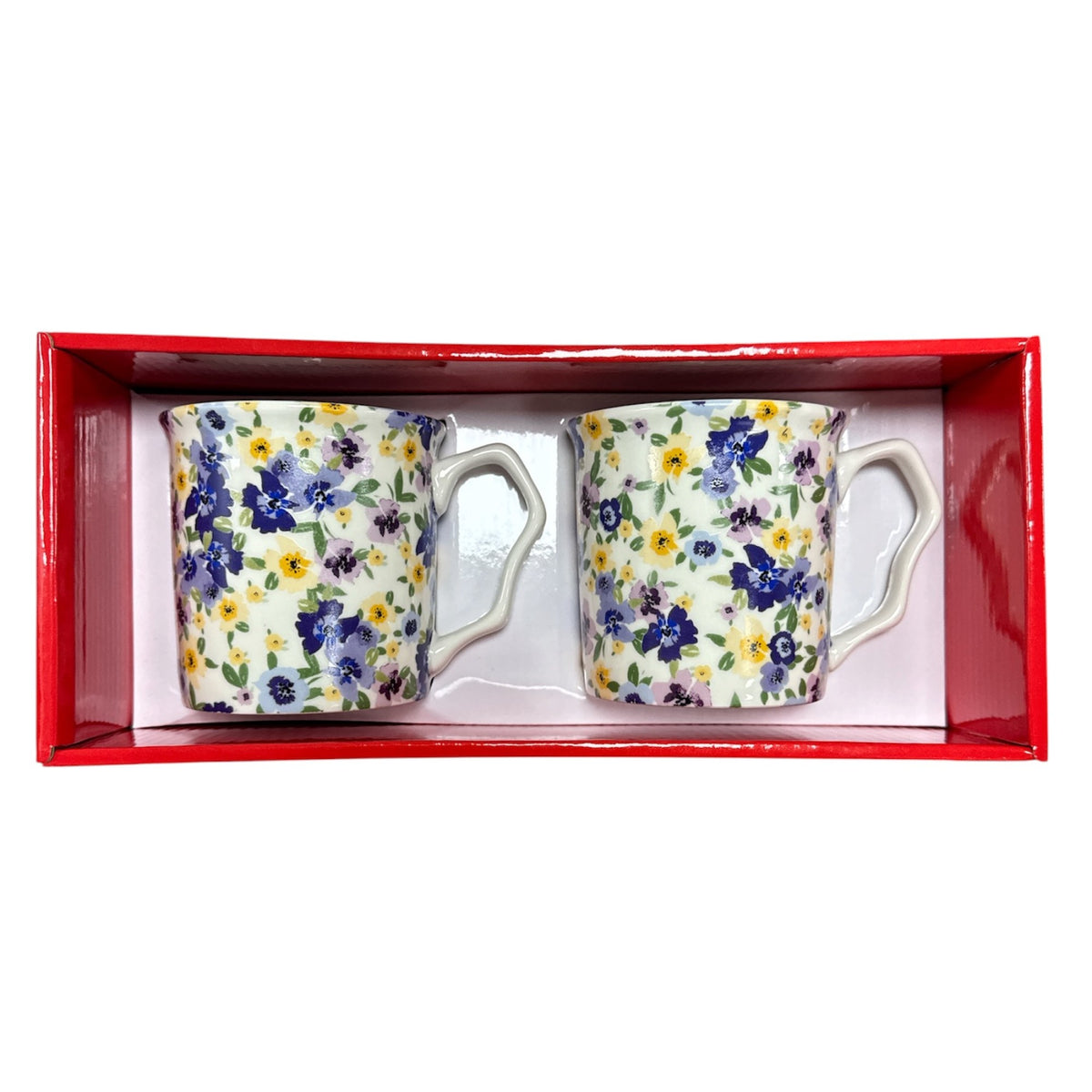 2 Piece Mug Set Lilac Ditsy - Tiger Feet Ireland