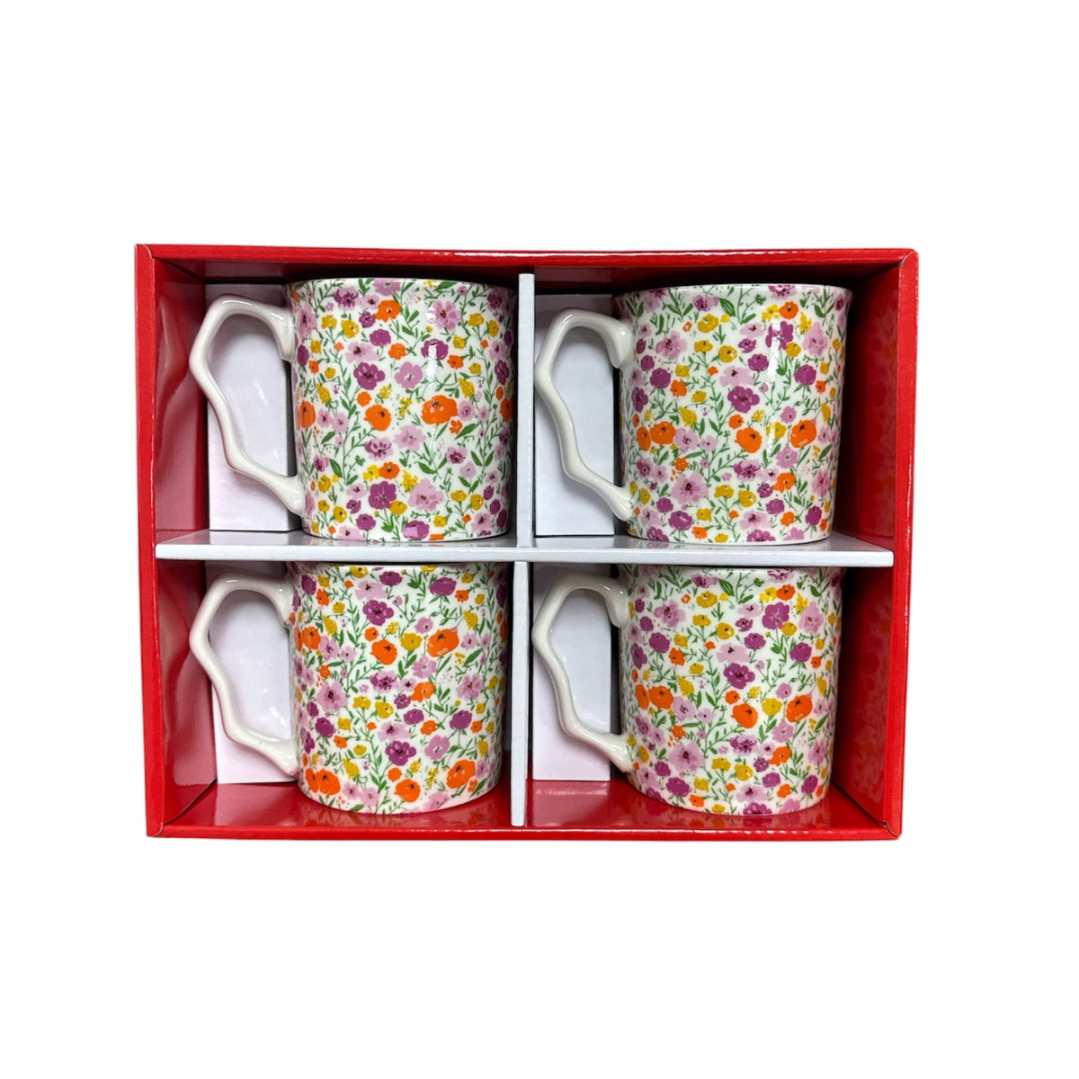 4 Piece Mug Set Bloom Field - Tiger Feet Ireland