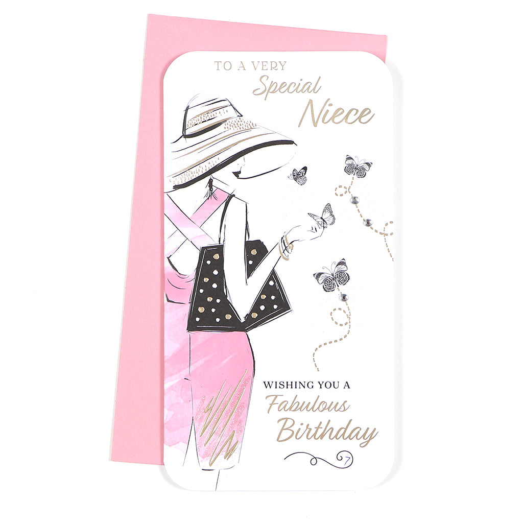 6pk Cards C55 Birthday Niece - Tiger Feet Ireland