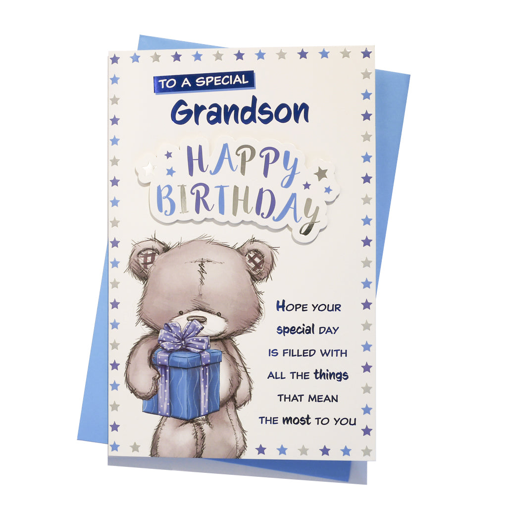 6pk Cards C150 Birthday Grandson - Tiger Feet Ireland