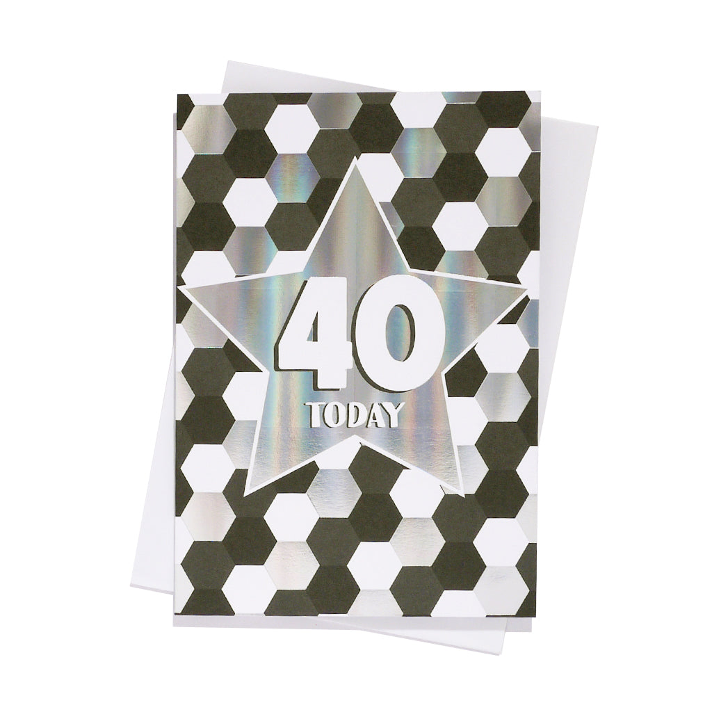 6pk Cards C50 Birthday Age 40 - Tiger Feet Ireland