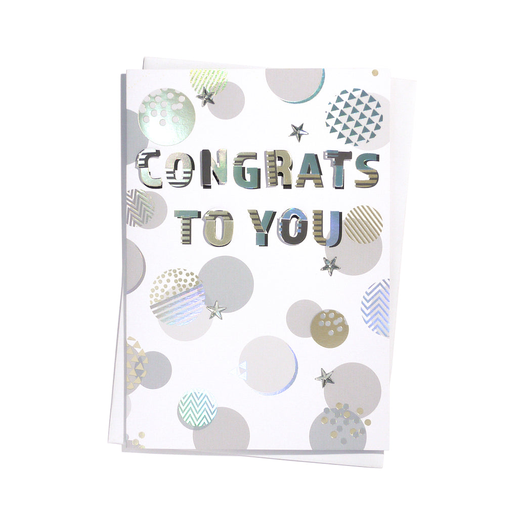 6pk Cards C50 Congratulations - Tiger Feet Ireland