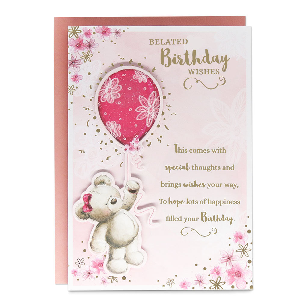 6pk Cards C50 Birthday Belated - Tiger Feet Ireland