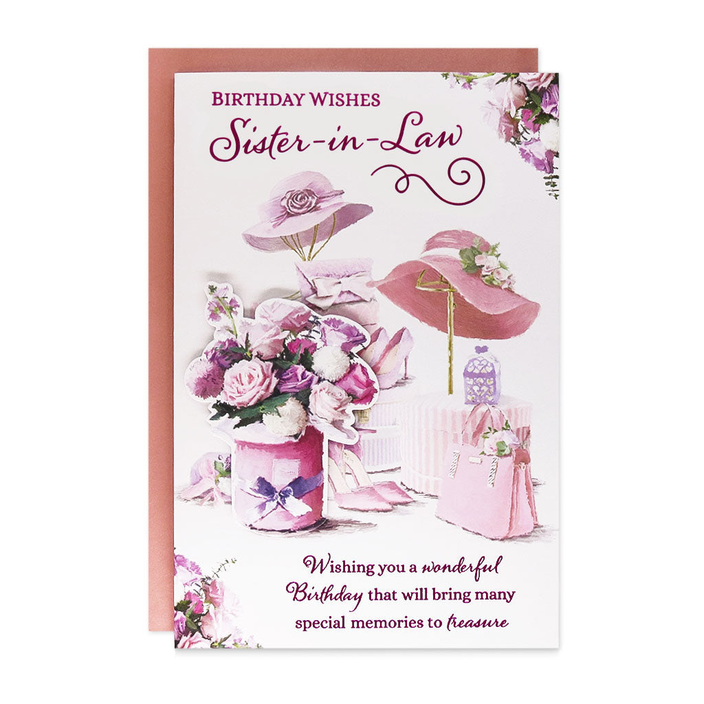 6pk Cards C75 Birthday Sister-In-Law - Tiger Feet Ireland