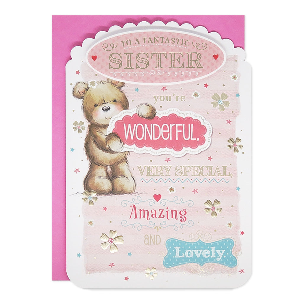 6pk Cards C90 Birthday Sister - Tiger Feet Ireland