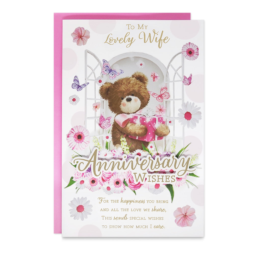 6pk Cards C375 Wife Anniversary - Tiger Feet Ireland