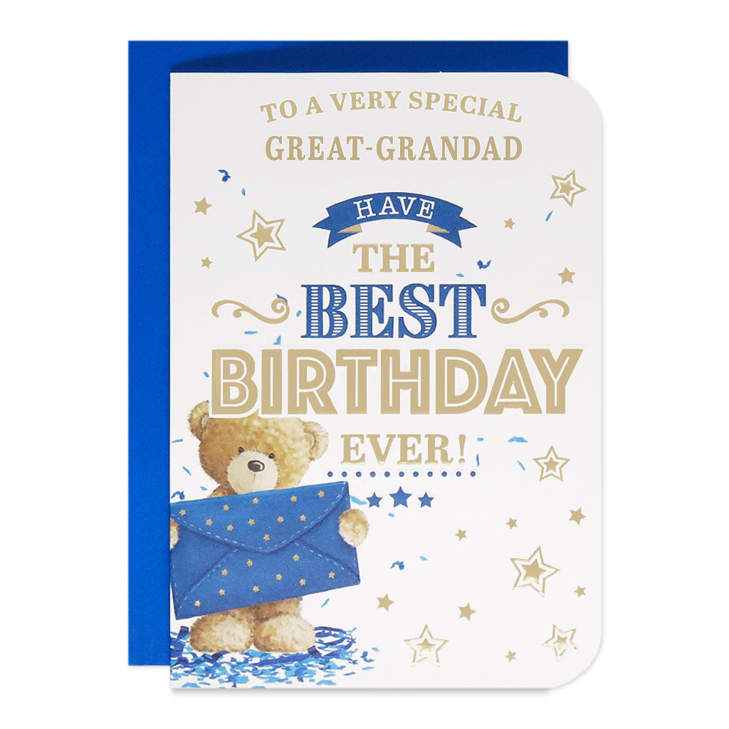 6pk Cards C50 Birthday Great-Grandad - Tiger Feet Ireland