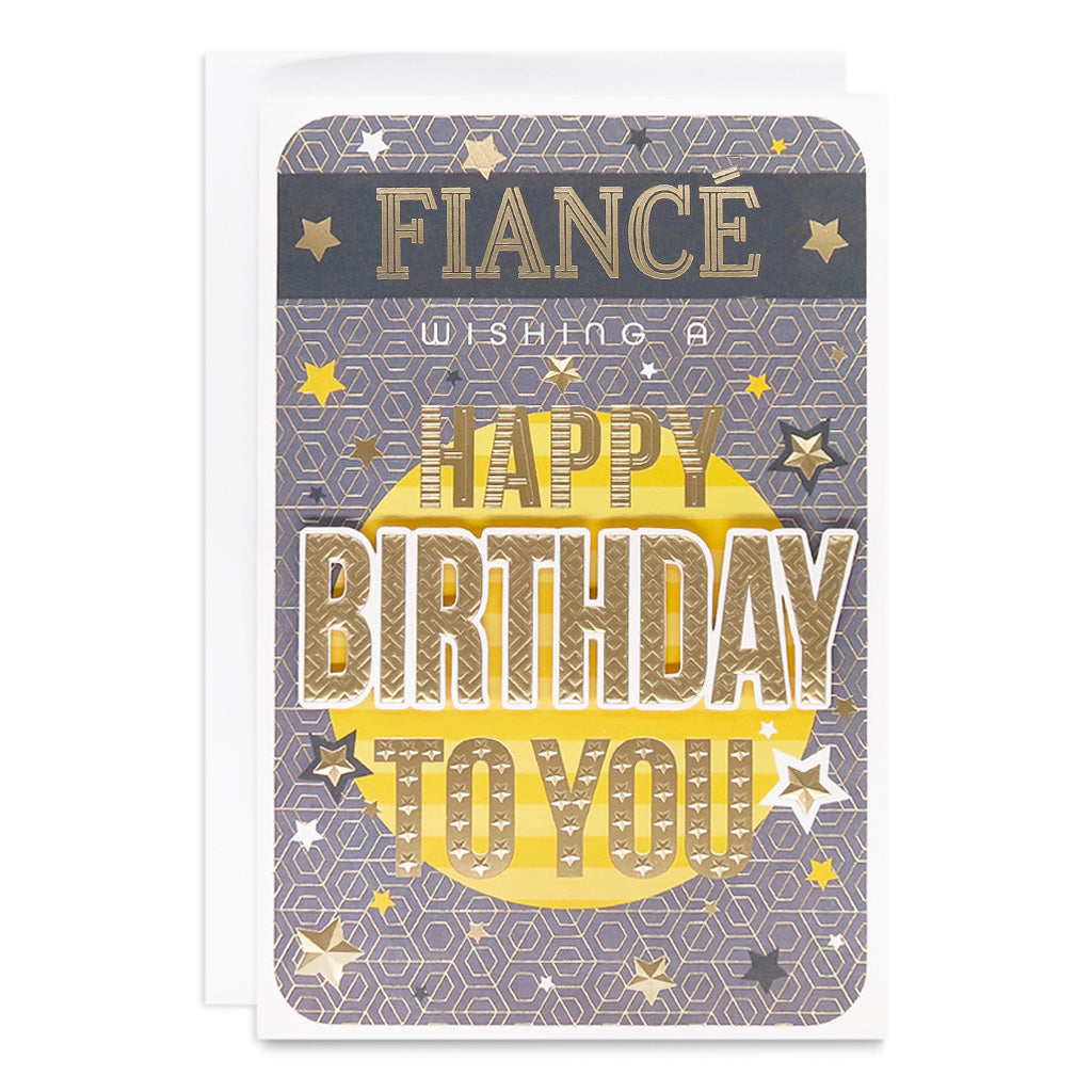 6pk Cards C75 Birthday Fiancé - Tiger Feet Ireland