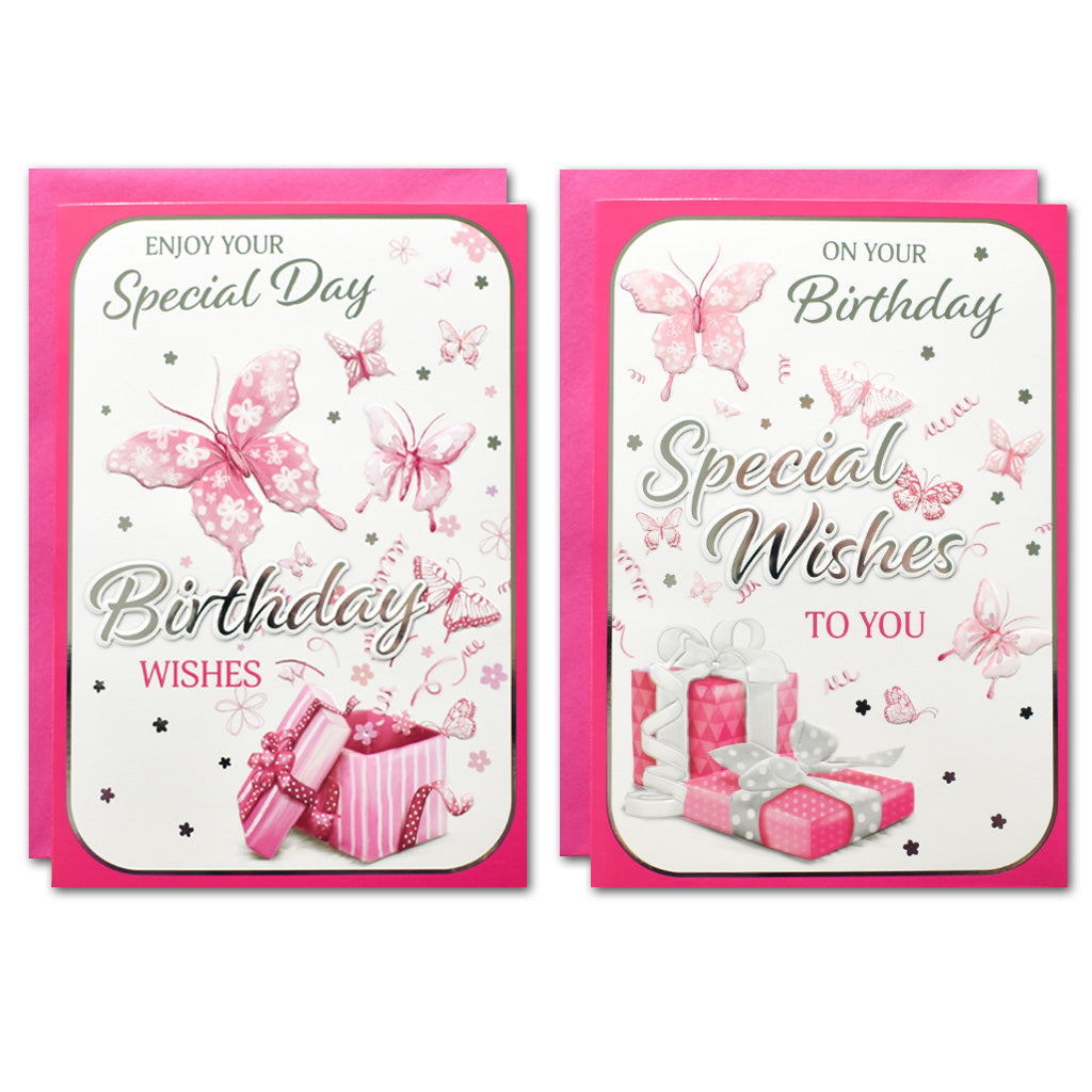 12pk Cards C50 Birthday Nan - Tiger Feet Ireland