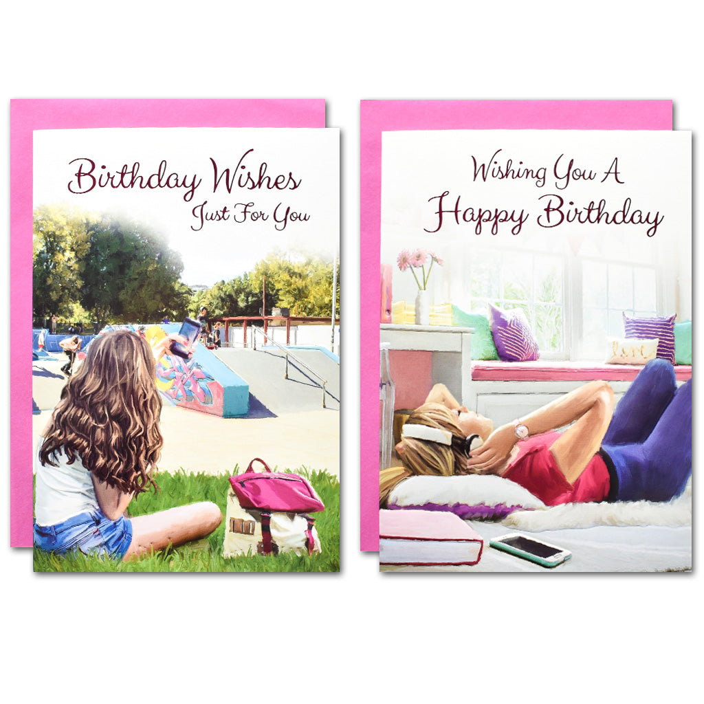 12pk Cards C50 Birthday Niece - Tiger Feet Ireland
