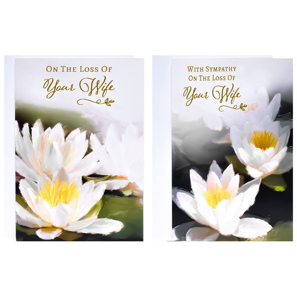 12pk Cards C50 Sympathy Loss Of Wife - Tiger Feet Ireland