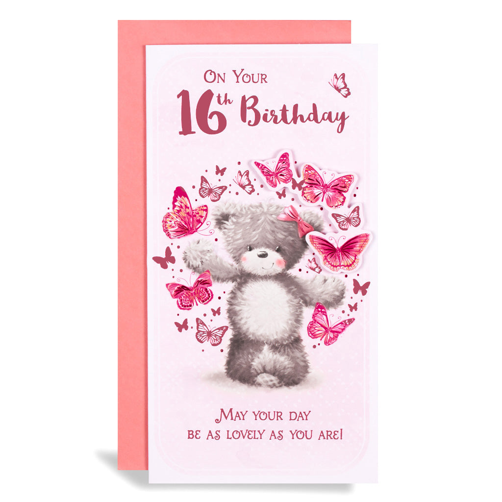 6pk Cards C55 Birthday Age 16 - Tiger Feet Ireland