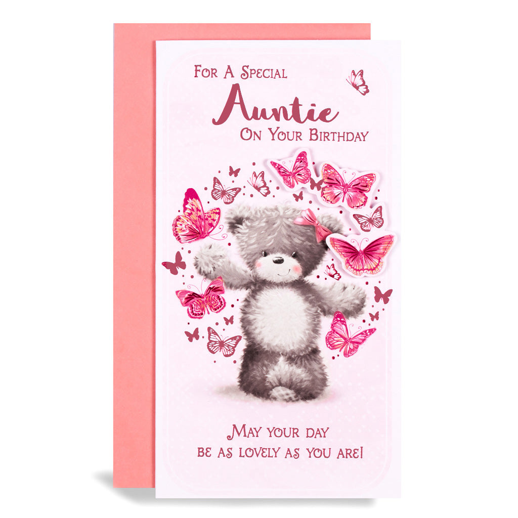 6pk Cards C55 Birthday Auntie - Tiger Feet Ireland