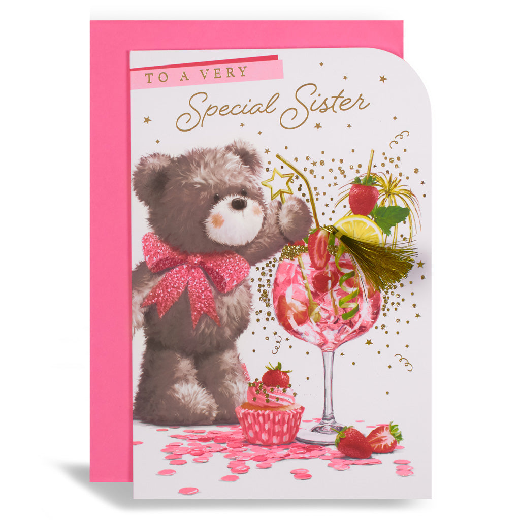 6pk Cards C75 Birthday Sister - Tiger Feet Ireland
