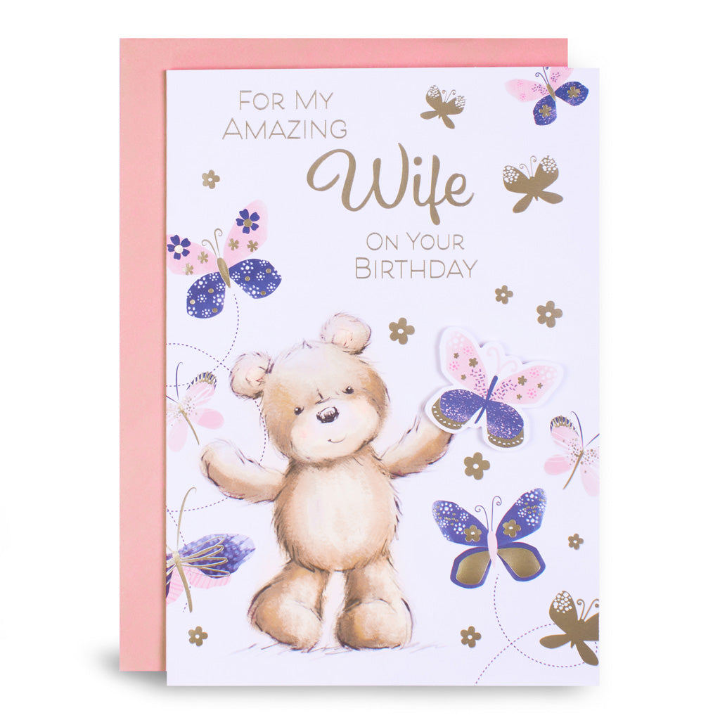 6pk Cards C90 Birthday Wife - Tiger Feet Ireland