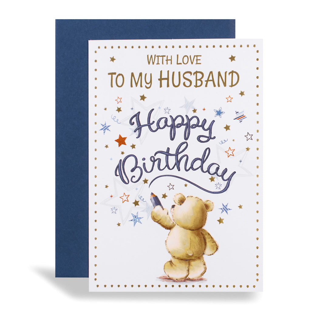 6pk Cards C50 Birthday Husband - Tiger Feet Ireland