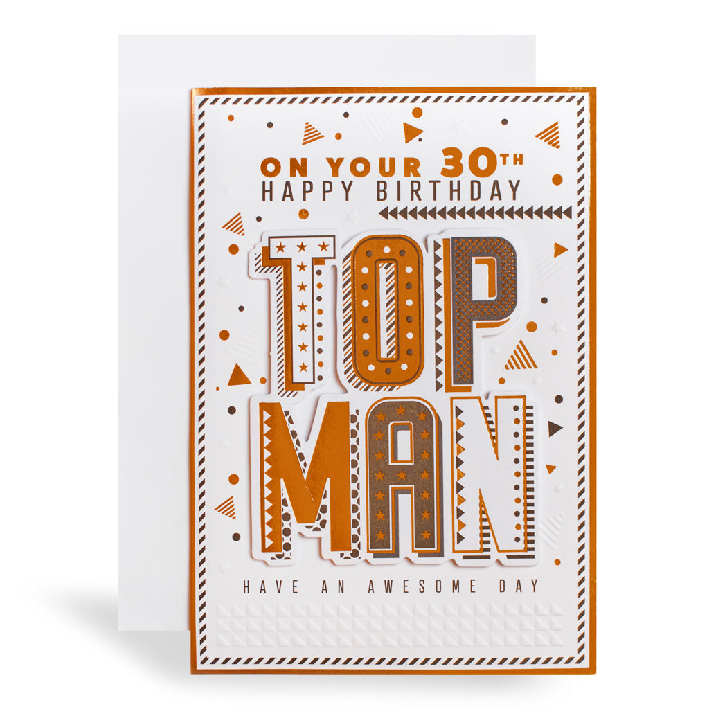 6pk Cards C50 Birthday Age 30 - Tiger Feet Ireland