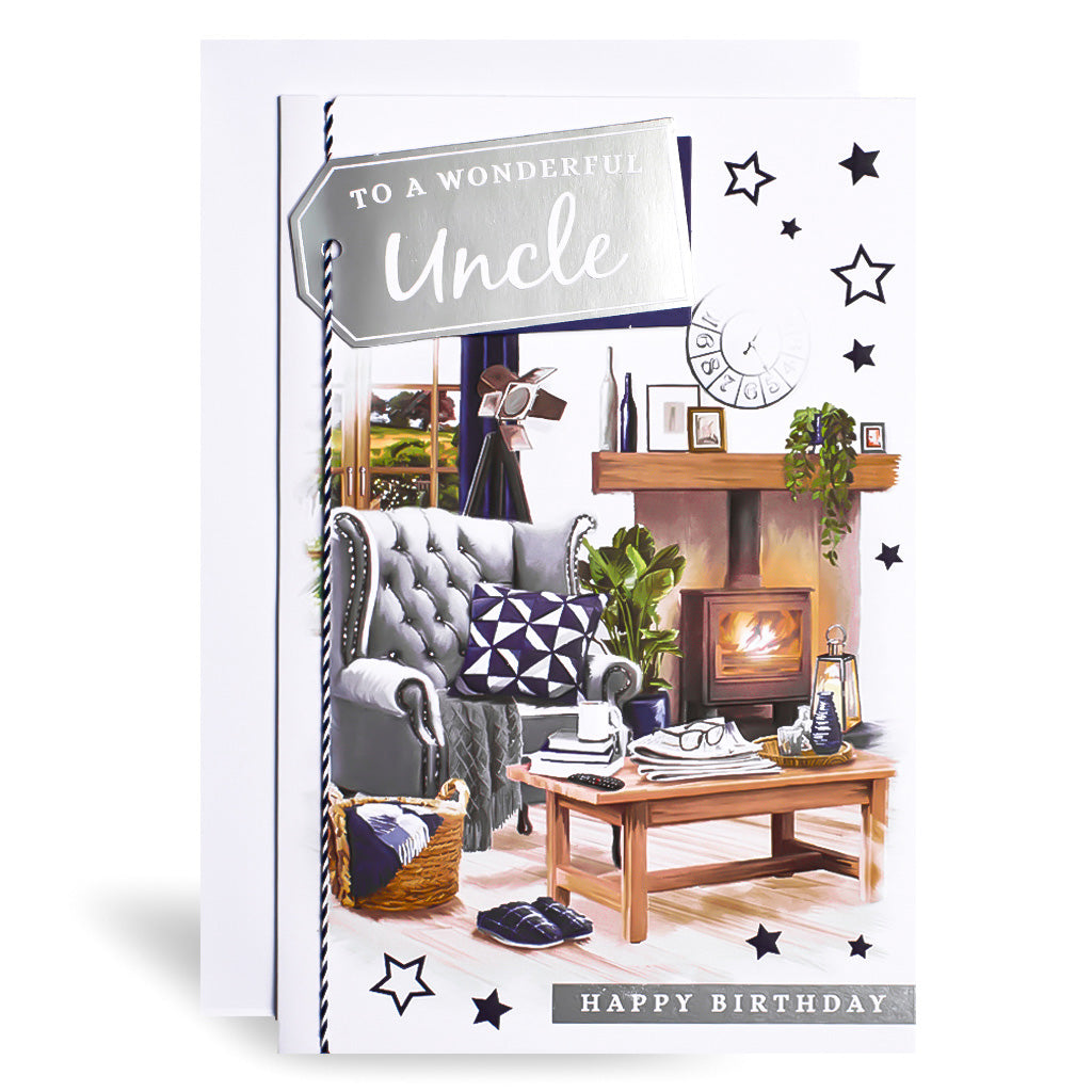 6pk Cards C75 Birthday Uncle - Tiger Feet Ireland