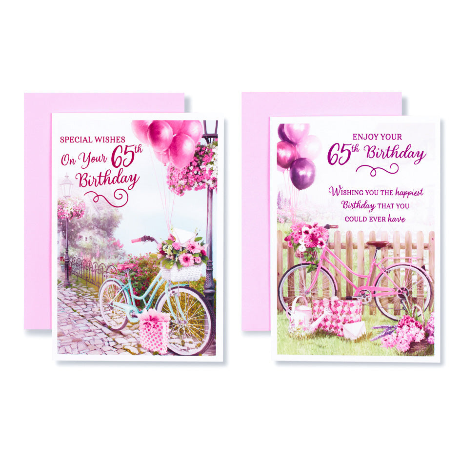 12pk Cards C50 Birthday Age 65 - Tiger Feet Ireland