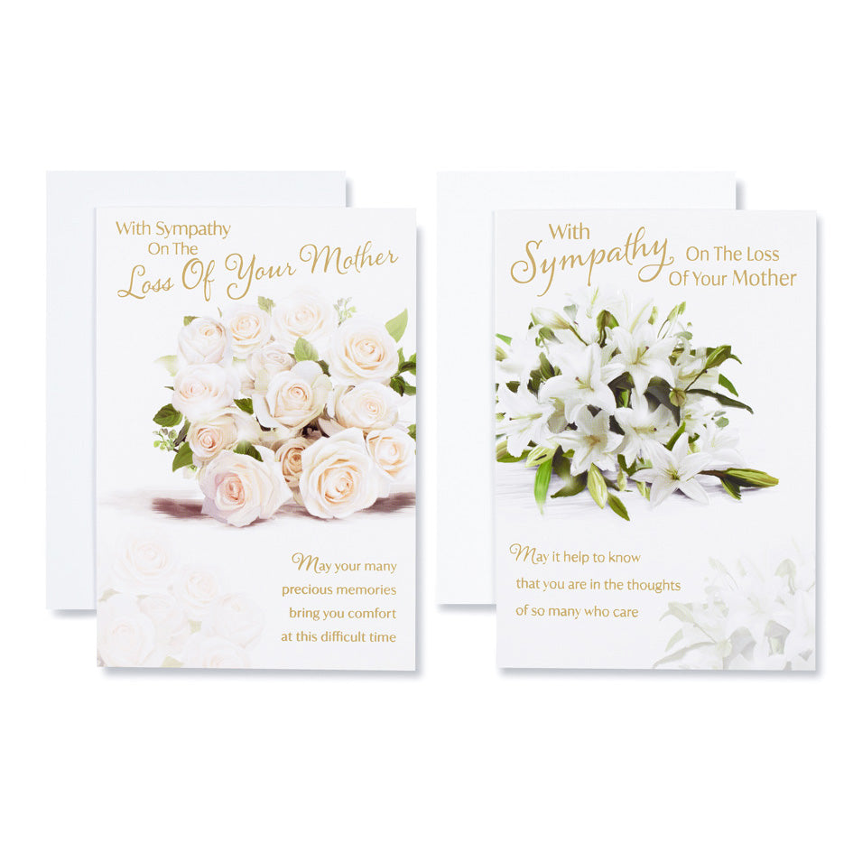 12pk Cards C50 Sympathy Loss Of Mother - Tiger Feet Ireland