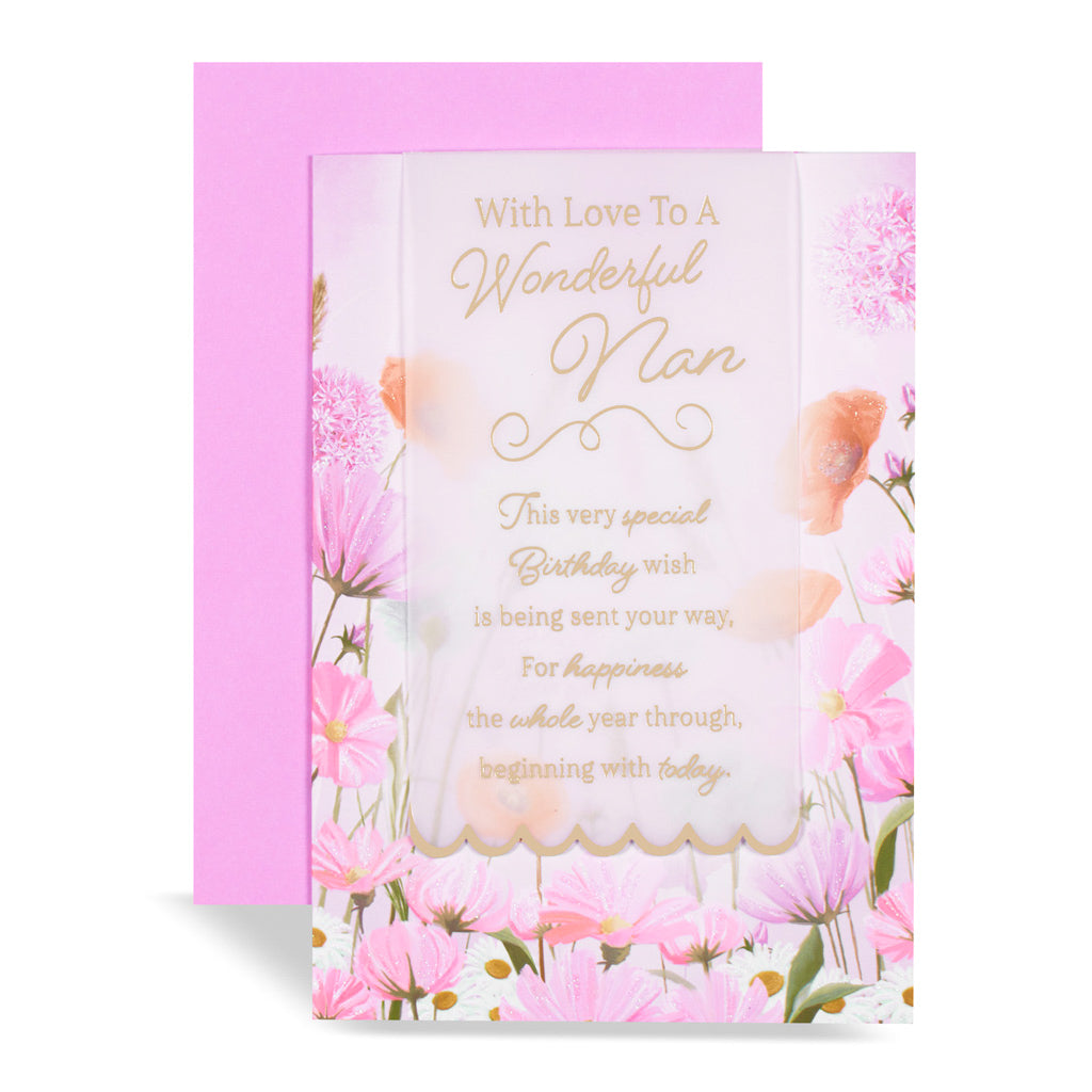 6pk Cards C50 Birthday Nan - Tiger Feet Ireland