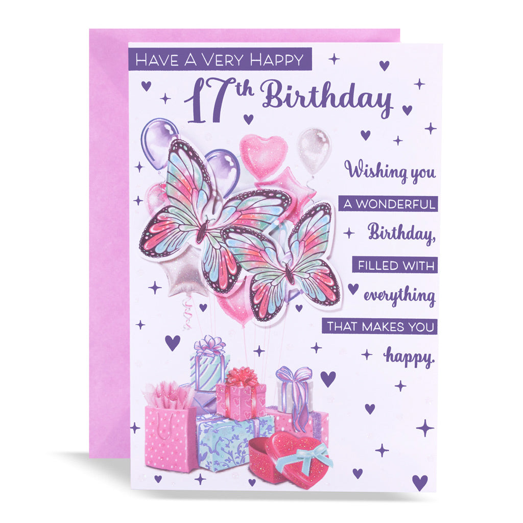 6pk Cards C50 Birthday Age 17 - Tiger Feet Ireland