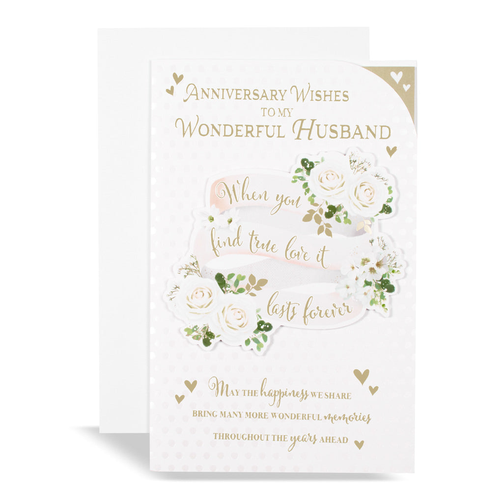 6pk Cards C375 Husband Anniversary - Tiger Feet Ireland