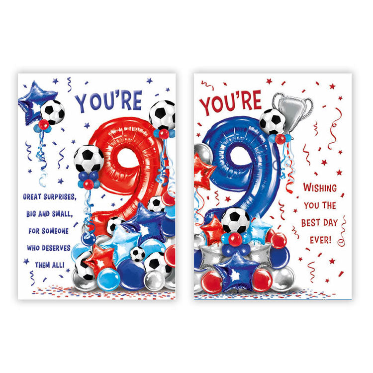 Poppyhill 12 Pack Cards C50 Birthday Age 9