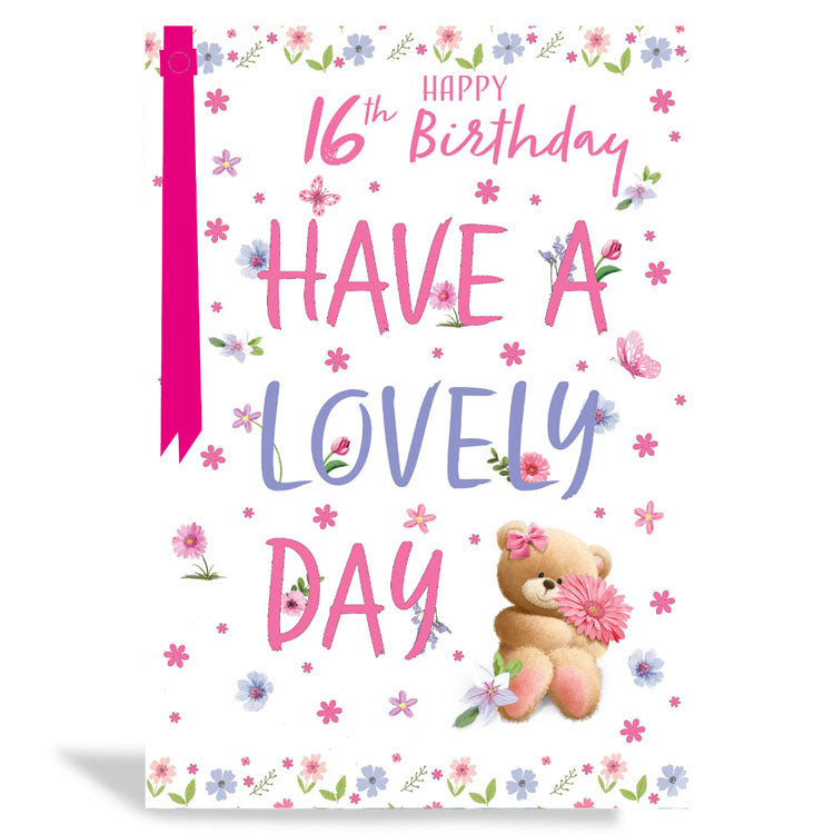 6pk Cards C50 Birthday Age 16 - Tiger Feet Ireland